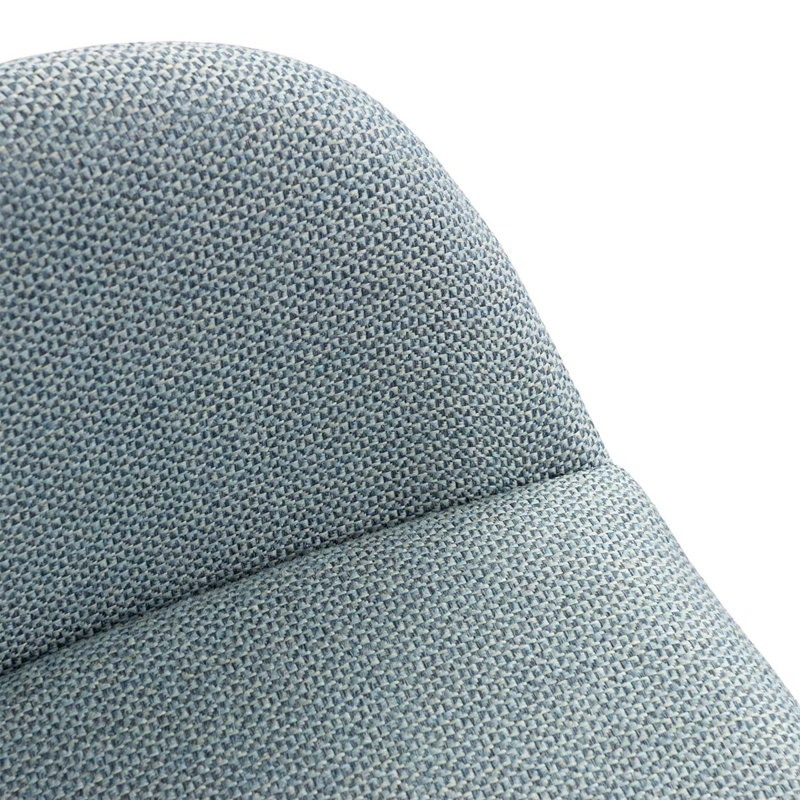 Dauntsey 43cm H Velvet Upholstered Armchair, Azure, Black