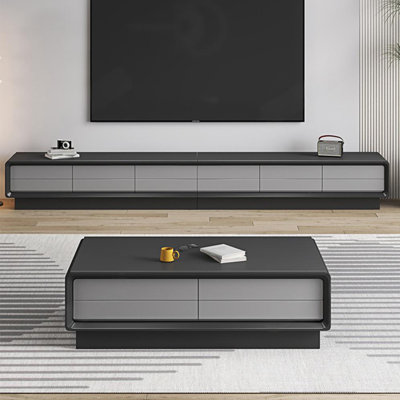 Coffee Table with Hidden Handles for Living Room
