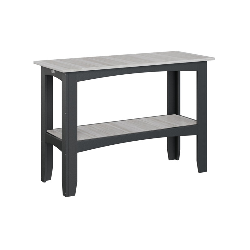 Outdoor Bar Table, Black, Seashell