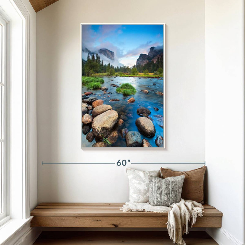Merced Riverside, Floating Frame White, 31" x 46"