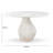 Tov Furniture Esme Faux Marble 48" Round Dining Table