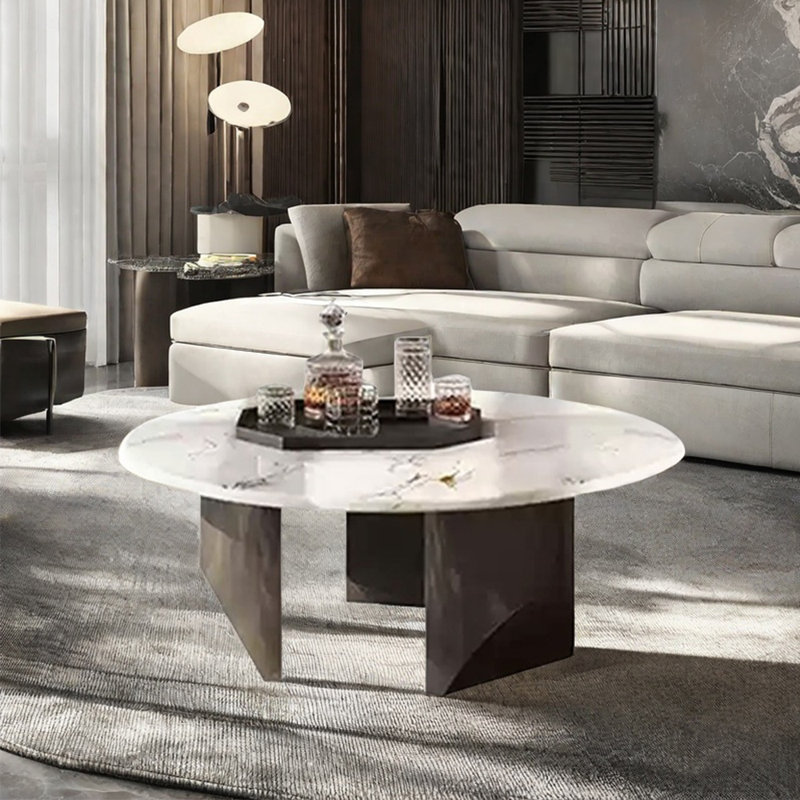 Modern fashion simple coffee table, 15.4" H x 47.2" L x 47.2" W