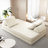 Boneless 86.6" Multifunctional Convertible Sofa Bed With 2 Tumbler Backrests And 2 Pillows