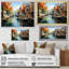 «Green Canal Dramatic Canals High», reproduction sur toile-893504191-893504184