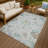 Machine Washable Indoor/Outdoor Chantille ACN2616 Floral Rug-1767427030-1767427025