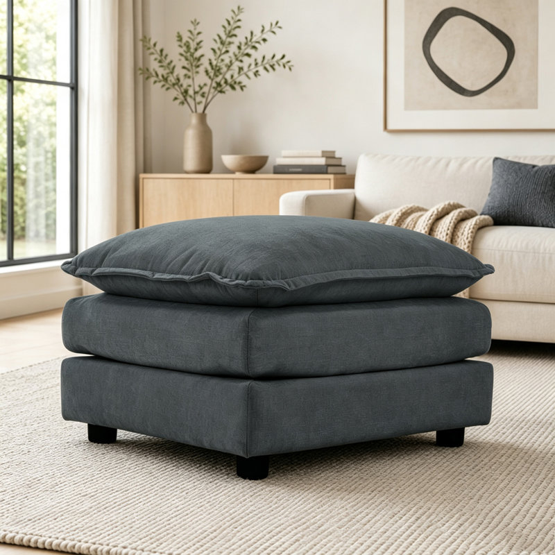 Repose-pieds en chenille, Grey