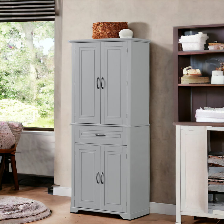 Wildon Home® Arkansas Tall Bathroom Cabinet, Freestanding Storage