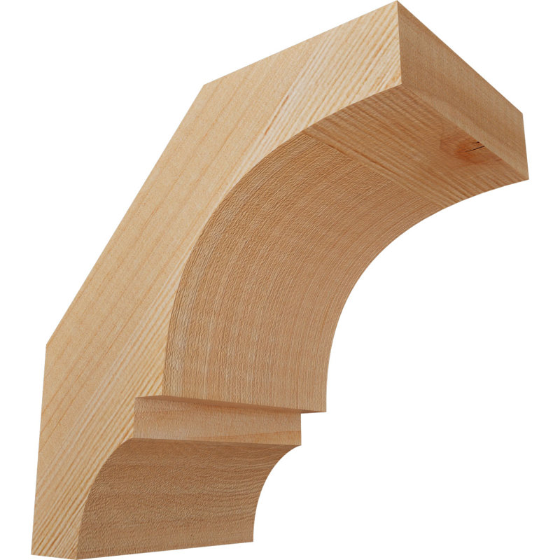 Genouillère Balboa, Sapin de Douglas, Lisse, H 6 po x l 3,5 po x P 6 po
