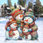 Figurine de bonhomme de neige