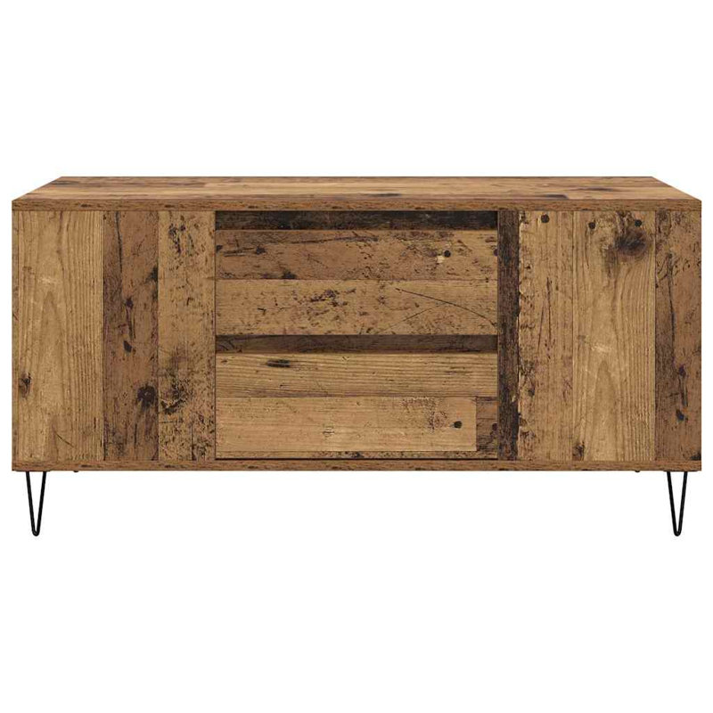 Coffee Table with Storage, Old Wood