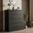 6-Drawer Tall Dresser, Modern Wood Chest with Smooth Metal Rails & Micro-Tapered Design for Anti-Tip Stability – Perfect for Bedroom, Hallway, or Living Room-1895972762