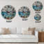 Horloge murale moderne Blue Gold-1834344130