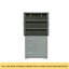 Armoire de rangement haute et large avec portes pour salle de bain / bureau, trois tiroirs, noir-253022903