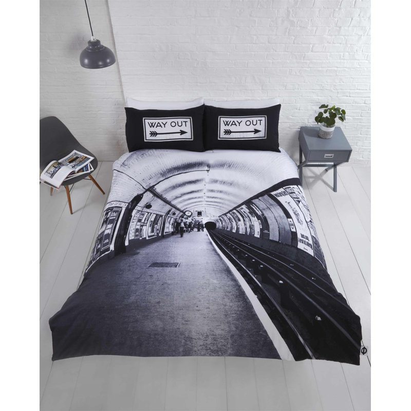 Ghantoli No Pattern Duvet Cover Set with Pillowcases, Single - 1 Standard Pillowcase