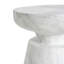 Table d'appoint d'extérieur en travertin Ponti, blanc