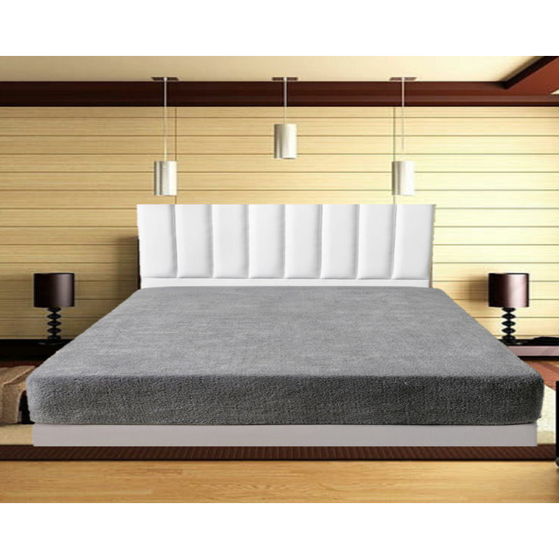 Ailsun Fitted Sheet, Charcoal Grey, Double (4'6)