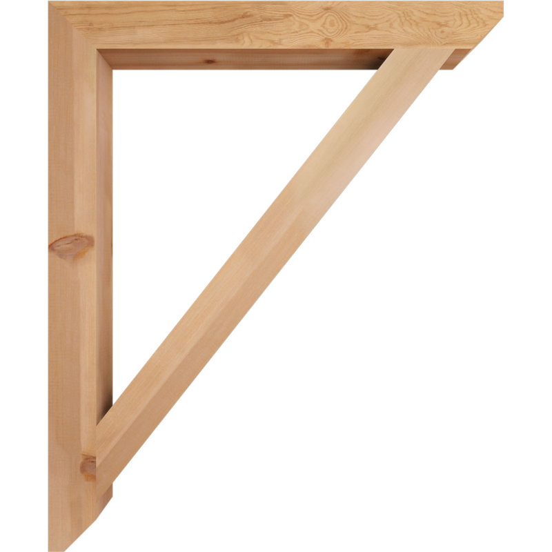 Support latté traditionnel de l 3 1/2 po x P 38 po x H 46 po, cèdre rouge de l'Ouest, Cèdre rouge