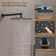 Thermostatic Rainfall Shower System with Rough in-Valve and Shower Body Spray