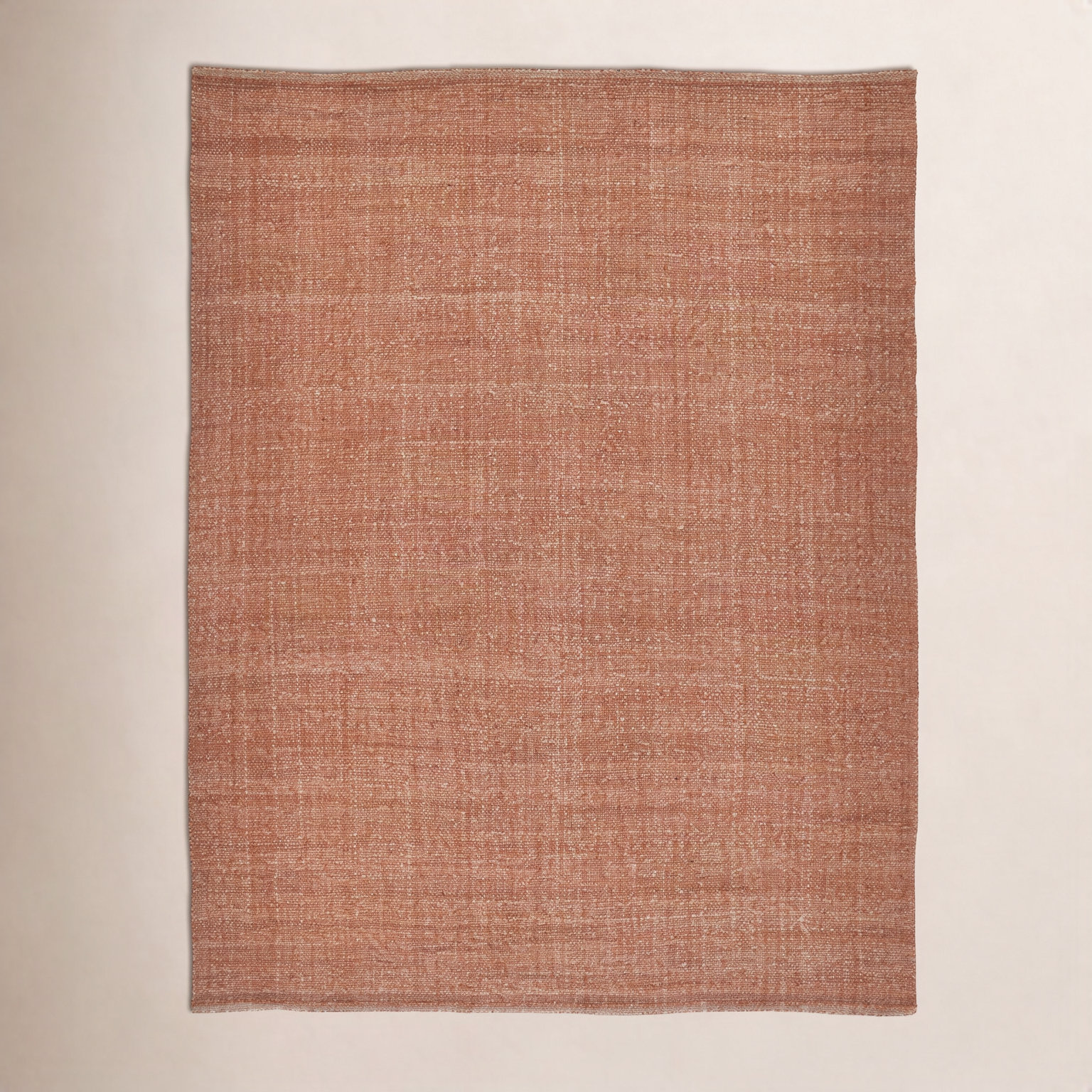 Fleurette Orange Hand-Woven Rug, Rectangle 2' x 3'