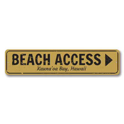 Panneau de plage en aluminium