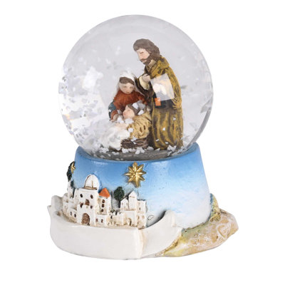 Mini Waterglobe Holy Family Bethlehem City