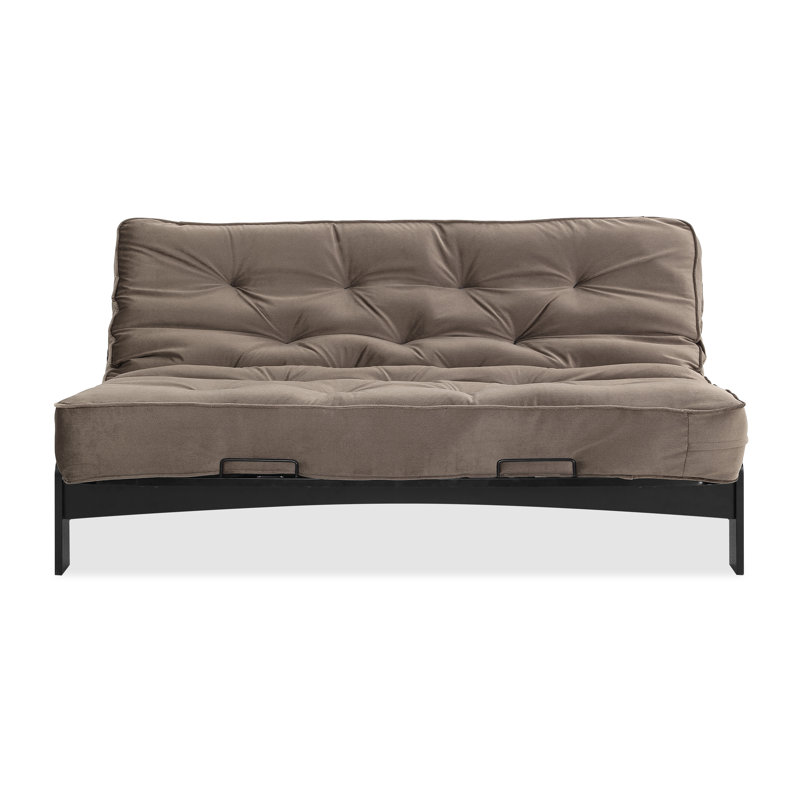 Futon avec matelas New York, Cendré