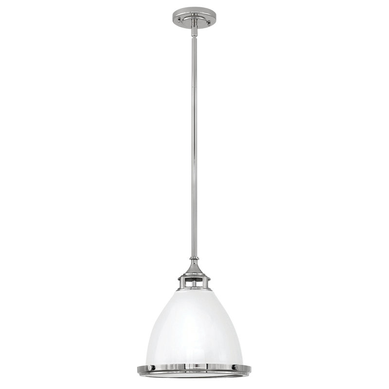 Luminaire suspendu en forme de cloche à 1 lumière Amelia, H 46 po x l 13 po x P 13 po