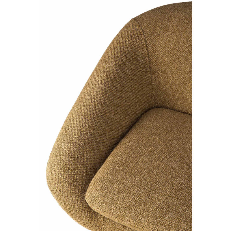 Barrow Barrel Chair, Ginger Polyester Blend