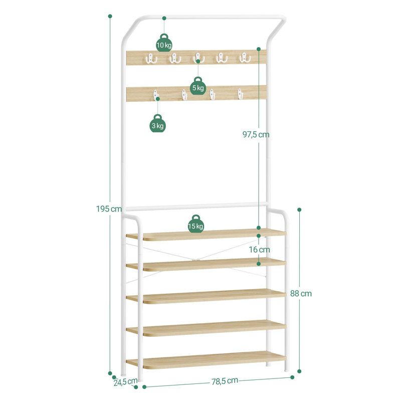 Hall Tree 78.5cm Wide