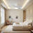 30" White Modern Flush Mount Ceiling Fan with Dimmable LED Light, DC Motor, 5 ABS Blades, Remote Control for Living Room or Bedroom-28639656