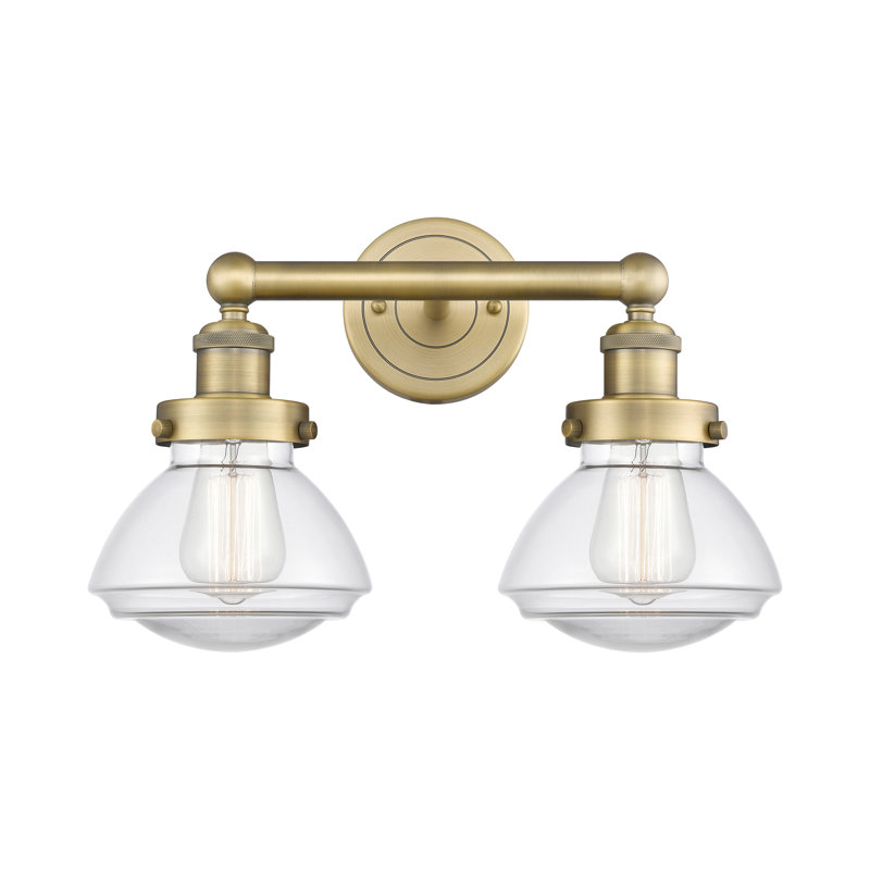 Almarosa 2 - Light Dimmable Vanity Light, Brushed Brass, Clear