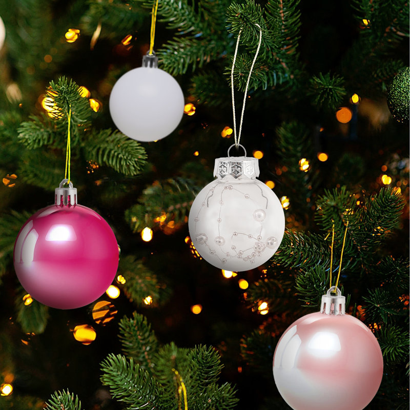 Ensemble de 30 pièces: boules de Noël incassables de 2,5 po pour la décoration d'arbres
