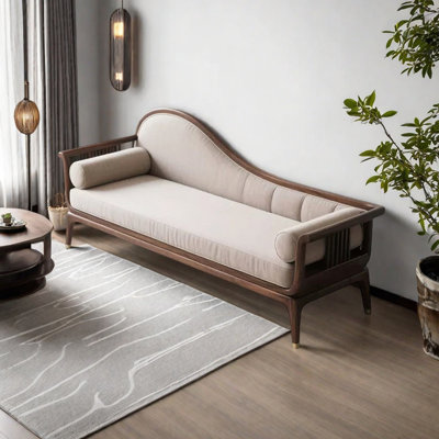 Home Living Room Solid Wood Indoor Chaise Lounges