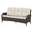Outdoor Wicker Patio Sofa with Weather-Resistant Cushions | All-Weather Rattan Outdoor Furniture-2038809284