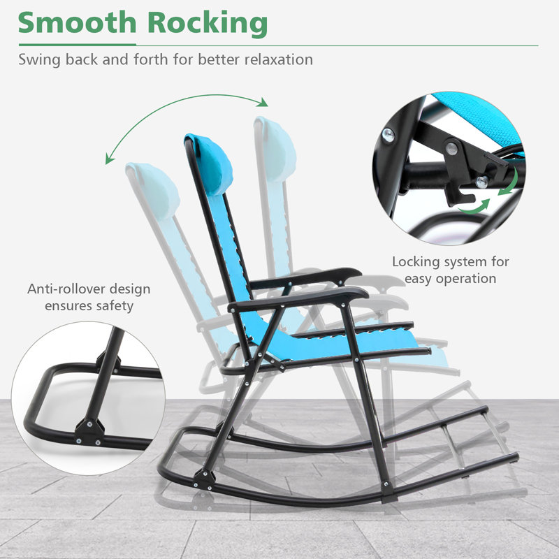 Fauteuil inclinable zéro gravité Telfair, Turquoise