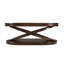 Table basse ovale en bois avec rangement ouvert-1040276081