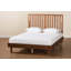 Lit plateforme en bois à finition brun noyer Johnita (grand)-820248850