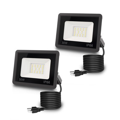 Light Sensor Floodlights，Automatic Security Flood Lighting IP66 Waterproof Lights