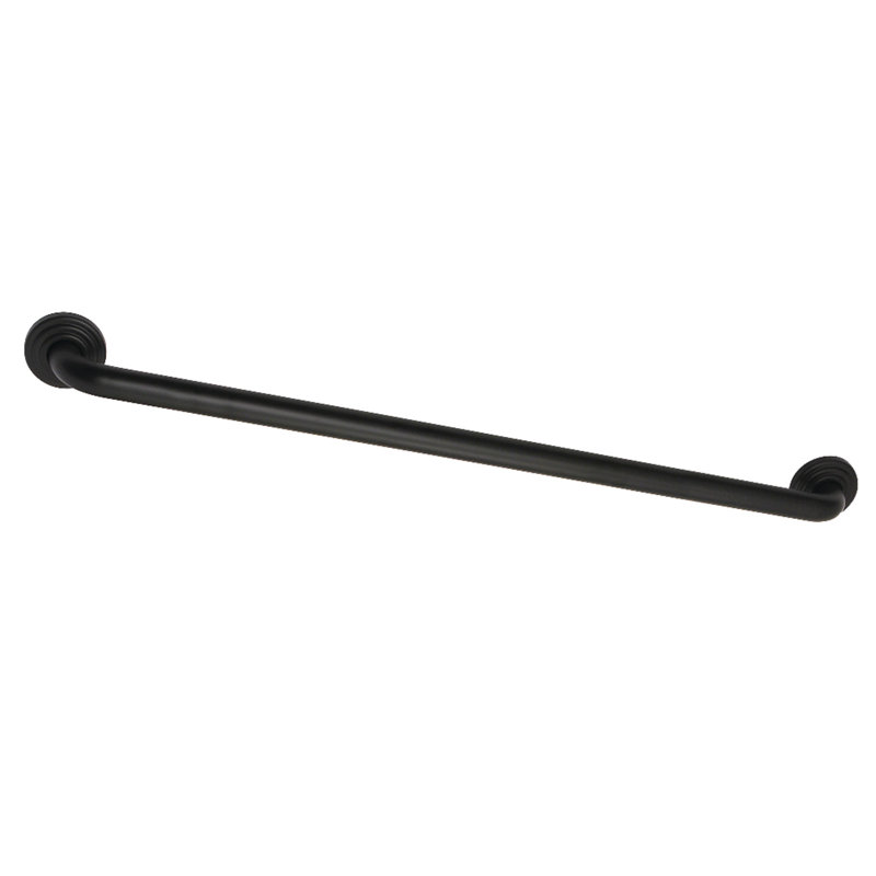 Kingston Brass Restoration 1-1/4 Inch O.D Grab Bar, 12" W, Matte Black