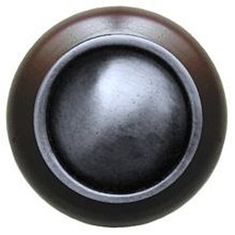 Classic Mushroom Knob, Antique Pewter