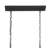 6 - Light Kitchen Steel Dimmable Rectangle Chandelier, UL Certified-911469830