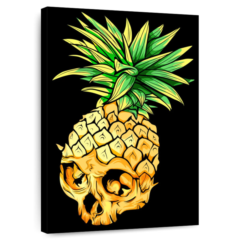 Kerner Pineapple Skull, 24" H x 16" W