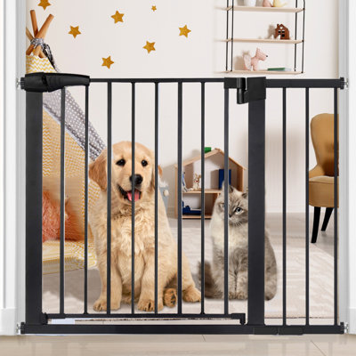 Barrière de sécurité pour animaux fixée à la pression