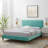 Modway Phillipa Performance Velvet Platform Bed-1103721407-1103721378
