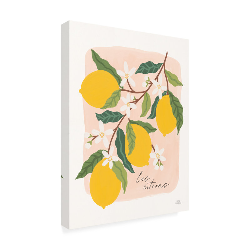 Art mural sur toile «Bacheline Laura Marche aux fruits II» V2, H 19 po x l 14 po