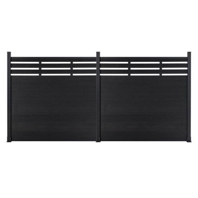 6Ft H Semi-Closed Composite Privacy Fence Panels With Post