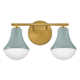 Capulet 2 Light Frosted Dimmable Vanity Light