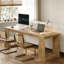 Bureau 86,6 "pour 2 personnes, chêne naturel