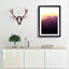 Sun over a Mountain Range in Abstract - Picture Frame Graphic Art Print-55727263-55727268