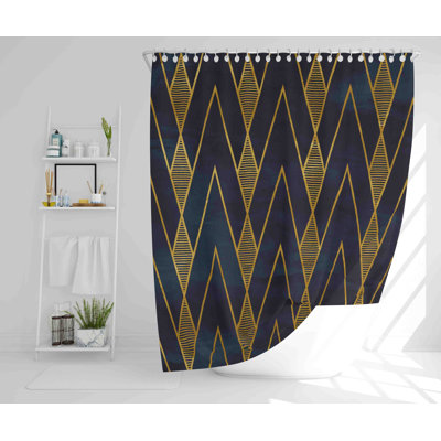 Lorinda Polyester Shower Curtain Set